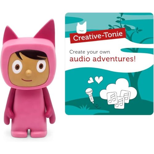 Tonies Creative Audio Character - Record and Upload up to 90 Minutes of Your Own Stories and Songs - Pink/Medium