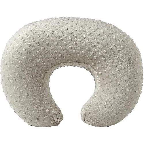 ESEN Nursing Pillow and Body Positioner for Breast Feeding and Bottle Feeding, Ultra Soft Baby Breastfeeding Pillows with Removable Nursing Pillow Cover for More Support for Mom and Baby (Brown)