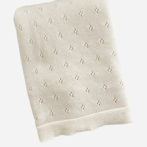 Organic Cotton Heirloom Pique Blanket