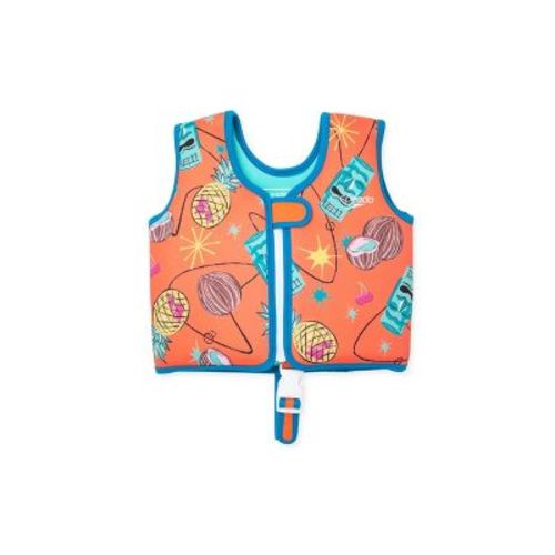 Speedo Kids' Swim Vest - Orange S/M: Polyester Material, Ages 3-8