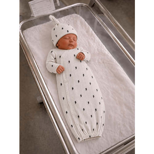 Lightning Bolts / Organic Pointelle Gown