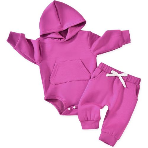 Aalizzwell Infant Baby Winter Hoodie Outfit
