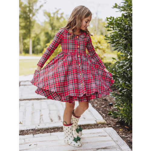 Prim Dress - Merry Plaid