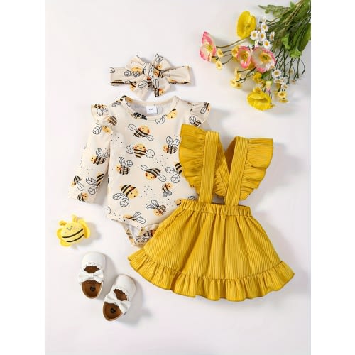 3piece cartoon little bee