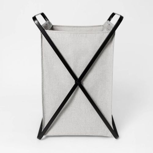 Folding X-Frame Hamper Matte Black - Brightroom™, Size: Single Sorter