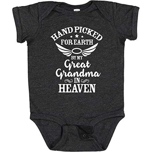 inktastic Handpicked for Earth By My Great Grandma in Heaven Baby Bodysuit