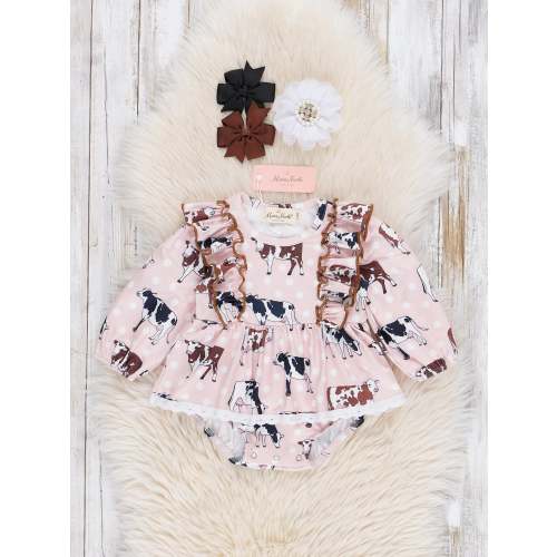 Brown Cow Ruffle Bubble