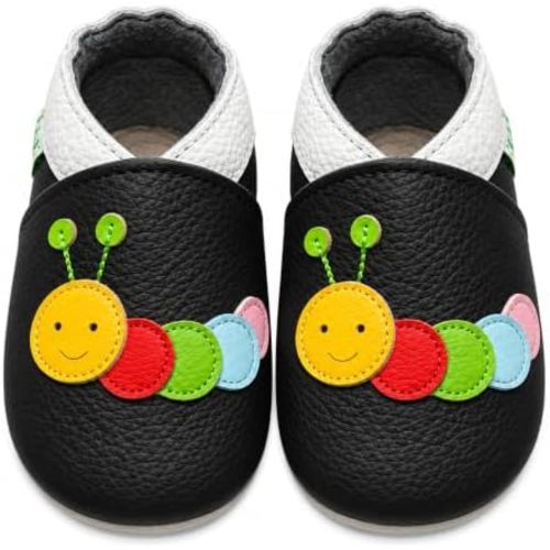 SAYOYO Baby Leather Moccasins Soft Sole Infant First Walker Shoes