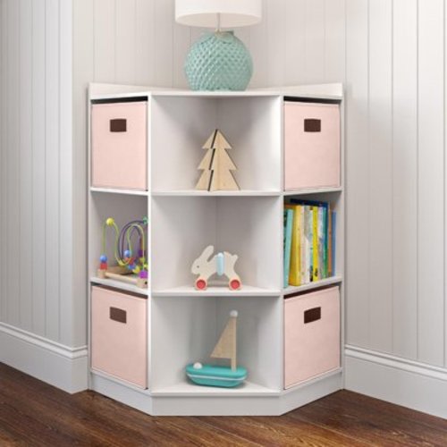 RiverRidge Kids Corner Playroom 6 Cubby Cabinet with 4 Folding Storage Bins - Samsclub.com