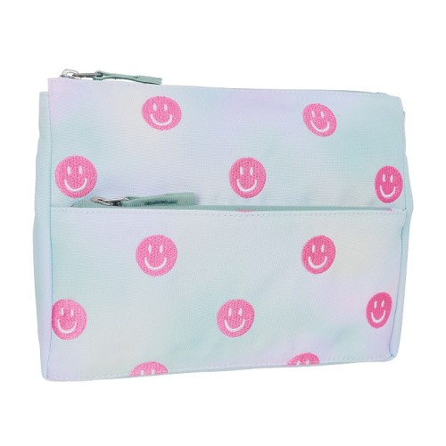 Ombre Smiley Face Mackenzie Supplies Pouch
