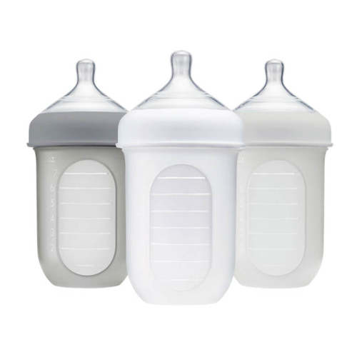 NURSH 8oz Collapsible Silicone Pouch Bottle - 3 Pack