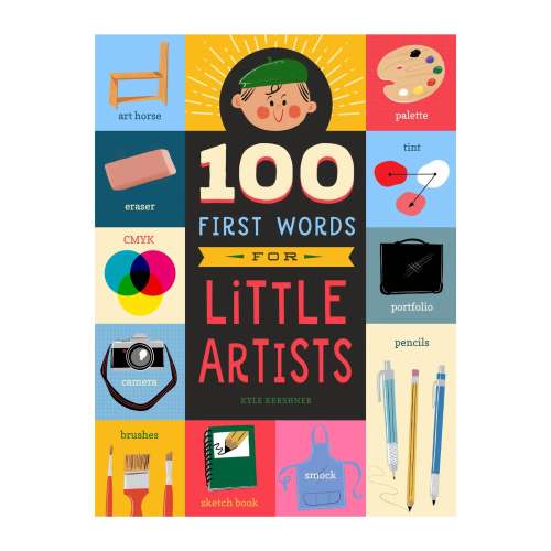 Baby Board Book - 100 First Words for Little Artists