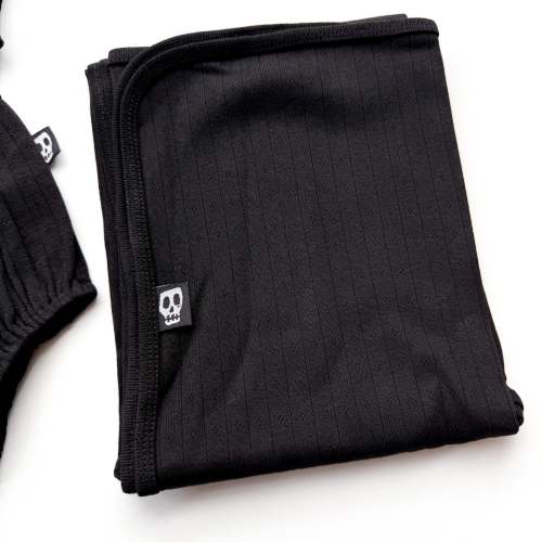 BABY BLACK POINTELLE BLANKET
