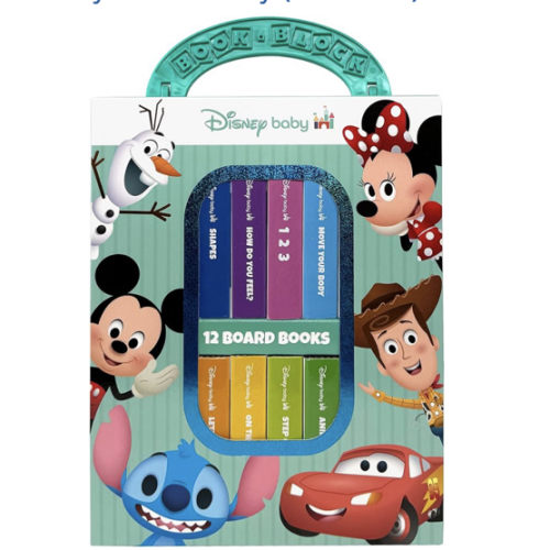 Disney Baby Mickey Mouse, Minnie, Toy Story and More! - My First Library 12 Board Book Set - First Words, Shapes, Numbers, and More! Baby Books - PI Kids