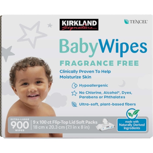 Kirkland Signature Baby Wipes Fragrance Free, 900-count&nbsp;| Costco