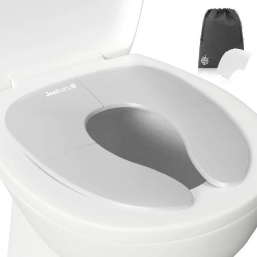 Jool Baby Folding Travel Potty Seat with Free Travel Bag - Gray