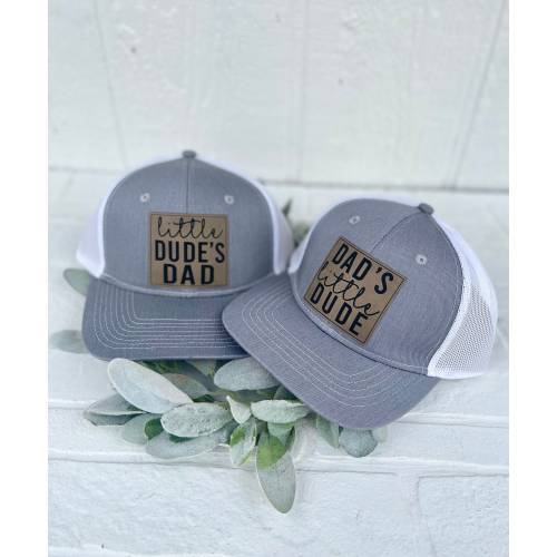 Matching Dad Hats - Dad's Little Dude - Little Dude's Dad - Dude SnapBack Hats