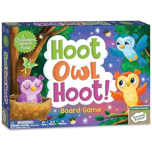 Peaceable Kingdom Hoot Owl Hoot - Cooperative Matching Game For Kids