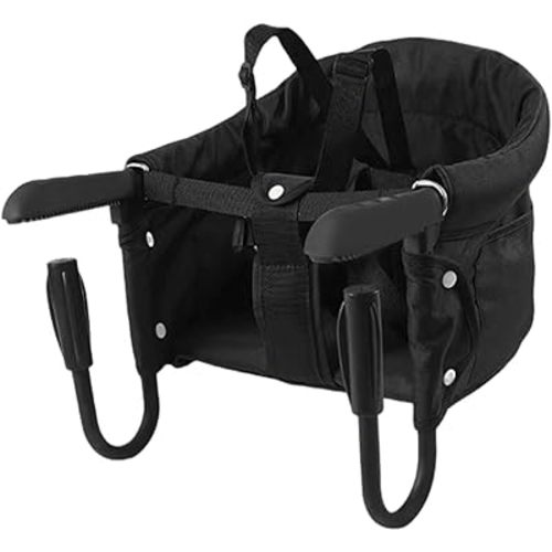 Hook On Baby High Chair,Portable high Chair for Babies and Toddlers,High Chair that Attaches to Table for Travle&go Out,Baby Feeding Seat with Seat Belt,Black III