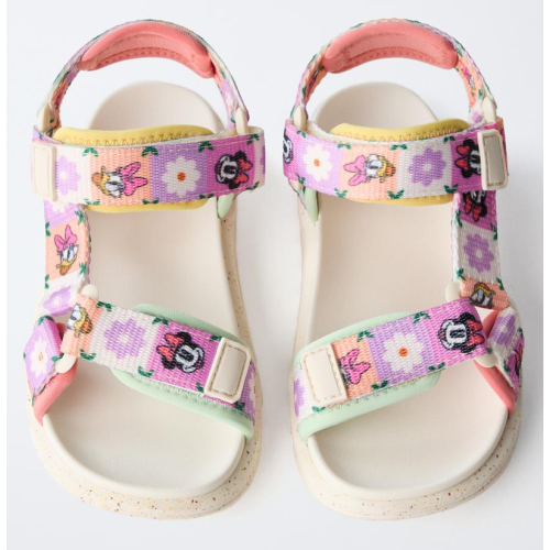 SIZE 6.5 or 7 - MINNIE MOUSE AND DAISY © DISNEY TECHNICAL SANDALS - White | ZARA United States