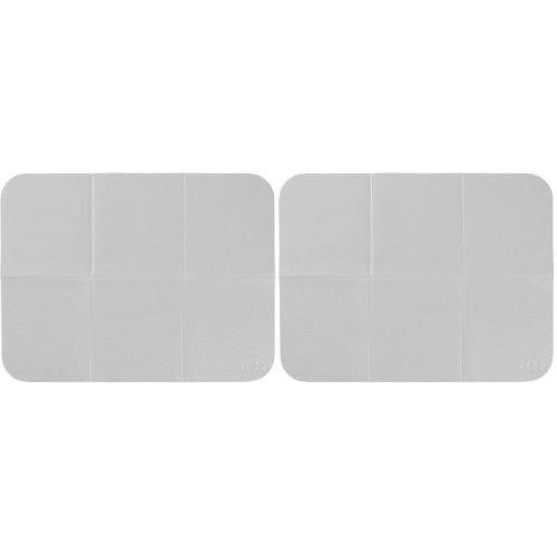 Ubbi On-the-Go Diaper Changing Baby Mat, Soft and Comfortable Diaper Bag Accessory Must Have for Newborns, Easy to Clean, Portable Folding Pad, Baby Traveling Accessories, Gray (Pack of 2)