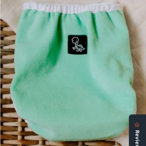 Green Velvet Newborn Reusable Cloth Diaper Cover – Dino Diapers