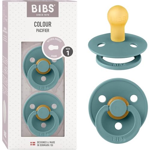 Bibs Pacifiers, Set of 2 BPA-Free Latex Pacifiers