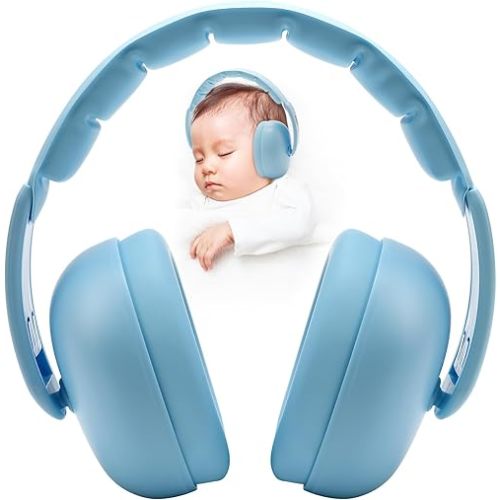 Baby Headphones for Noise - [Upgraded Baby-Friendly Version] Baby Ear Muffs Noise Protection - Baby Noise Cancelling Headphones - Baby Ear Protection for 3 Months to 2 Years