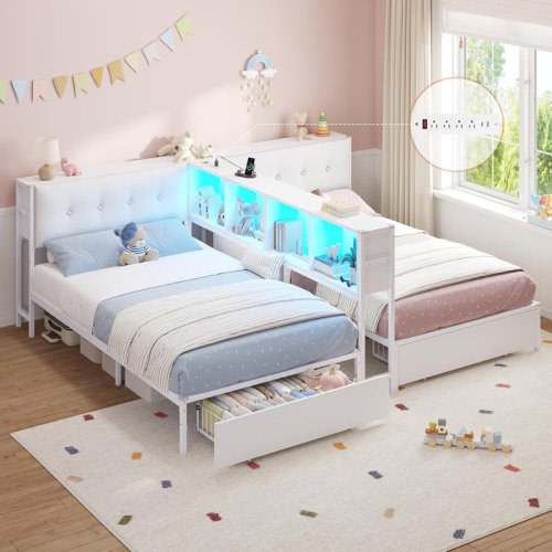 wayfair.com/furniture/pdp/ivy-bronx-twin-size-beds-with-storage-bookcase-divider-bed-frame-with-2-large-drawers-upholstered-storage-headboard-with-hidden-storagecharging-station-led-lightsmetal-platform-bedno-box-spring-neededblack-w118125027.html?piid=21