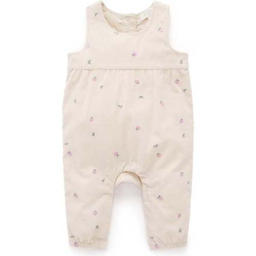 Embroidered Corduroy Romper Orchard Broderie - Purebaby | Maisonette