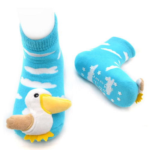 Baby Pelican Boogie Toes Rattle Socks
