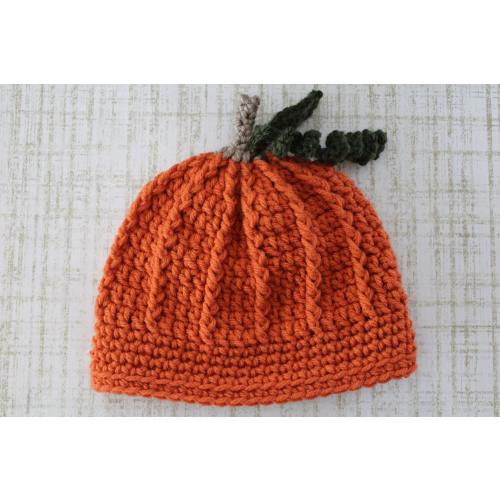 Crochet Pumpkin Hat: Fall Beanie, Infant to Adult