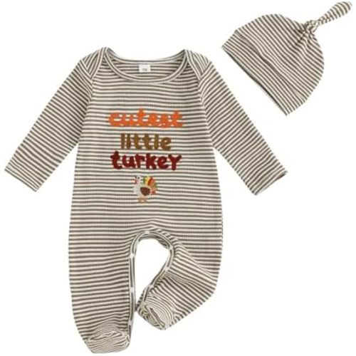 Thanksgiving Outfit Long Sleeve Onesie 3-6M