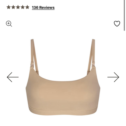 FITS EVERYBODY MATERNITY NURSING SCOOP BRALETTE | CLAY | SKIMS