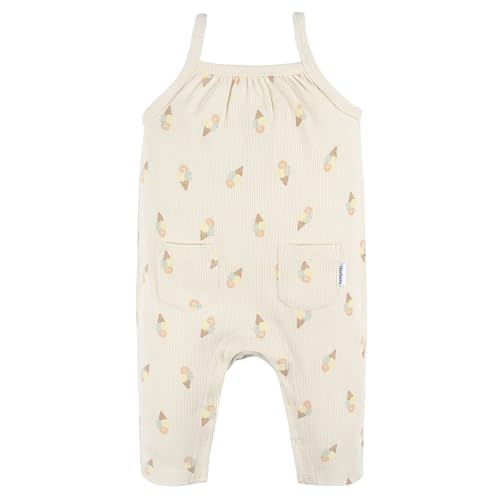 Gerber baby-girls Sleeveless Cotton Long-leg Romper Jumpsuit