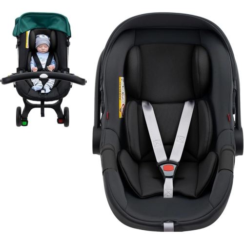 Infant Car Seat Insert, Ultra-Thick Carseat Head Support for Newborn, Breathable Mesh Baby Car Seat Cushion with Filled Sponge, Universal Baby Car Seat Head Support for Stroller, Swing, Carseat