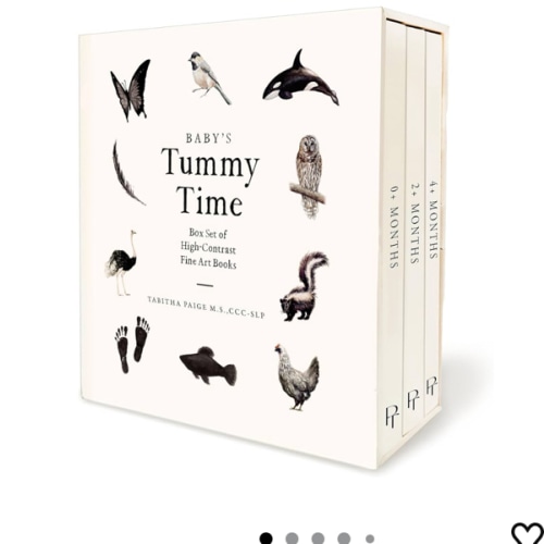 Baby's Tummy Time Book Box Set: A 3-Book Box Set of High-Contrast Art for Visual Stimulation at Tummy Time (Tabitha Paige Children's Book Series)