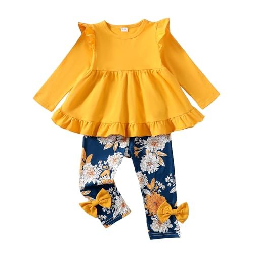 Baby Girl Clothes Toddler Girl Outfits Ruffle Shirt Pants Cute Infant Outfit Set Baby Girl Fall Winter Clothes