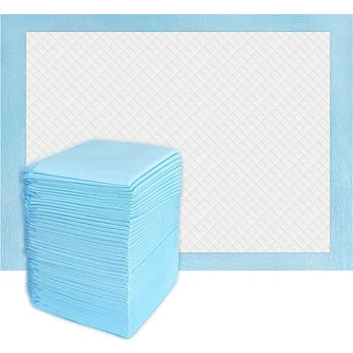 Absorbency Disposable Underpads, 17” x 13” | Leakproof Quick Drying Disposable Pads for Baby, Disposable Changing Pads for Baby, Disposable Diaper Changing Pads