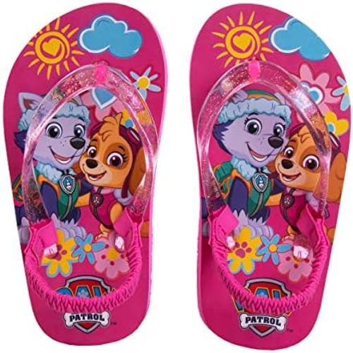 Nickelodeon Girls Boys character flip flops sandals kids water shoes - Paw Patrol Blues Clues Baby Shark - thong beach slides summer slip on quick dry toddler little kid