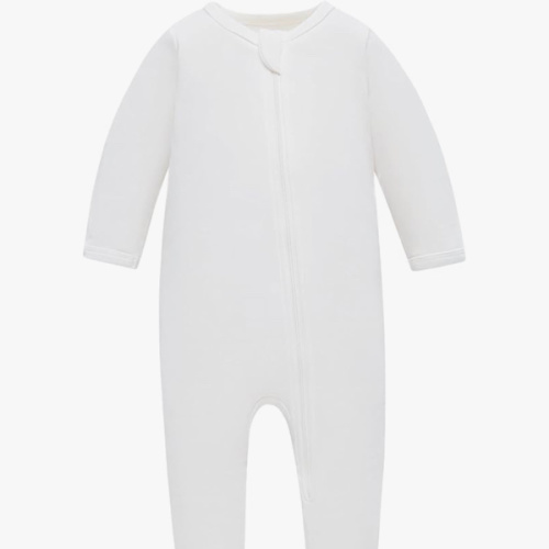 Owlivia Baby Footed Pajamas 0-18M, Organic Cotton Zip Sleeper, Long Sleeve