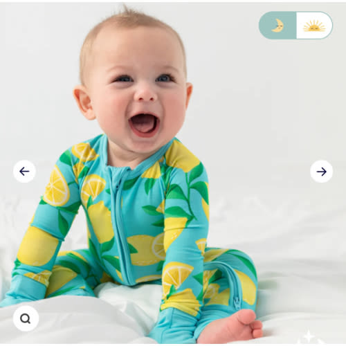 Blue Sunny Citrus Zippy – Little Sleepies