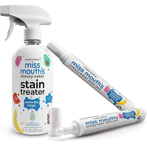 Miss Mouth's Messy Eater Stain Treater - 16oz Spray and 2 Pack Stain Pens