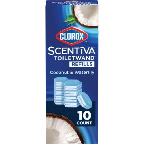 Clorox Scentiva Coconut and Waterlily ToiletWand Pad Cleaner Refills - 10ct