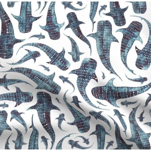 Minky Whale Shark Crib, Surfer Baby Blanket, Beach Baby Crib Blanket, California Palm Trees Waves Blanket, Ocean Sea Nautical Crib Bedding