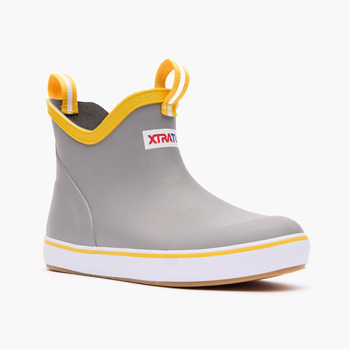Kids' Ankle Deck Boot XKAB107 Gray Yellow