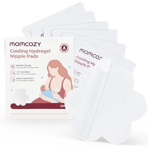 Momcozy Hydrogel Nursing Pads,Shea Butter,4H Cooling Relief,Instant 6pcs