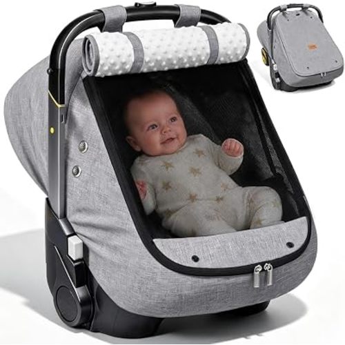 Bioby Waterproof Baby Car Seat Cover, Infant Car Seat Cover for Boy Girl