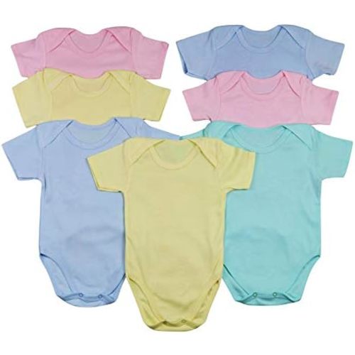 ToBeInStyle Babys' 4 Pack Short Sleeve One-Piece Bodysuit