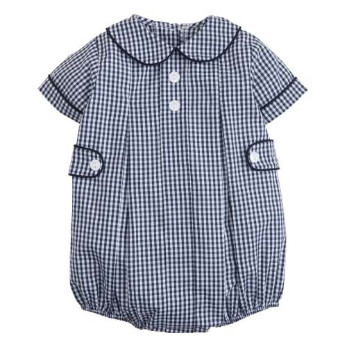 Nicholas Bubble - Navy Gingham